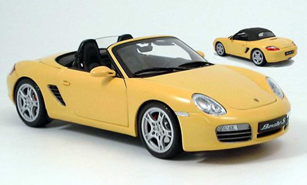 Porsche Boxster 1/18 Kyosho s yellow 2005 diecast model cars