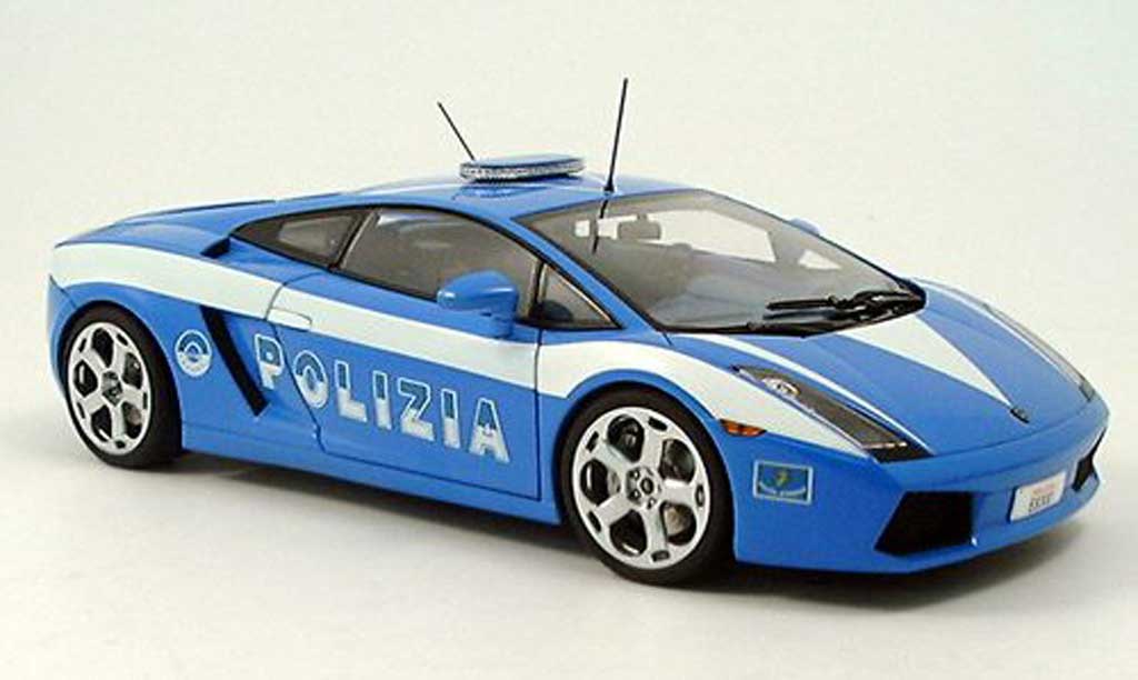 Lamborghini Gallardo 1/18 Autoart police italien diecast model cars