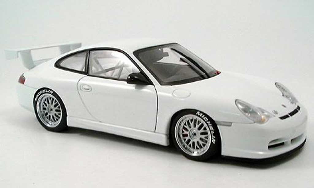 Porsche 996 GT3 1/18 Autoart GT3 R plain body white diecast model cars