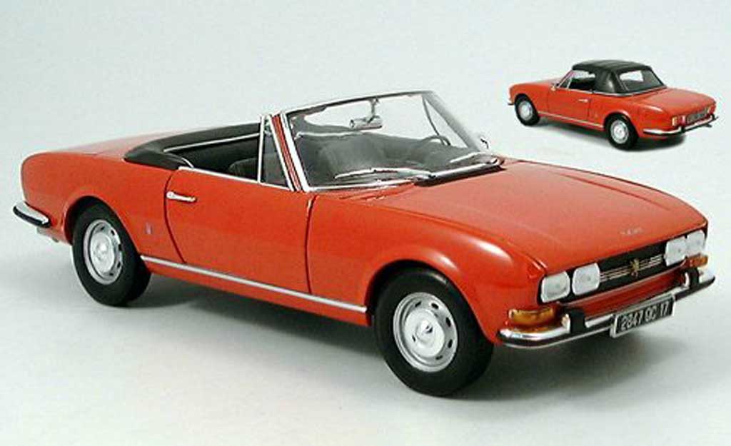 Peugeot 504 Cabriolet 1/18 Norev Convertible red 1971 diecast model cars