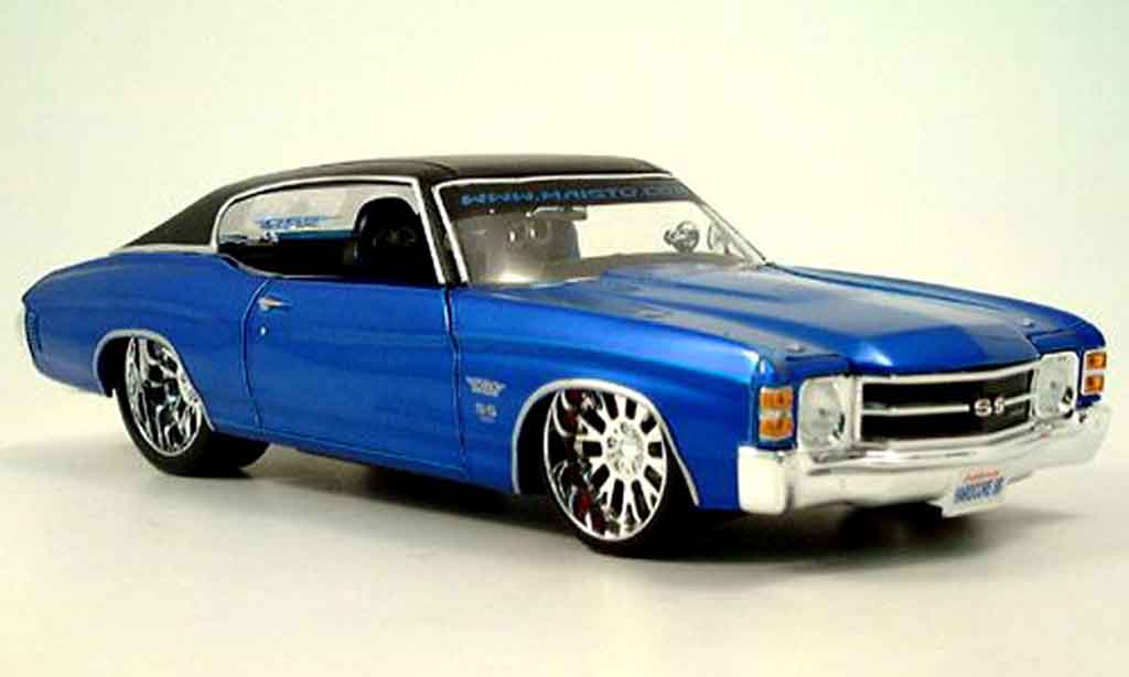 Chevrolet Chevelle 1971 1/18 Maisto 1971 SS454 prorodz tuningcar blue diecast model cars