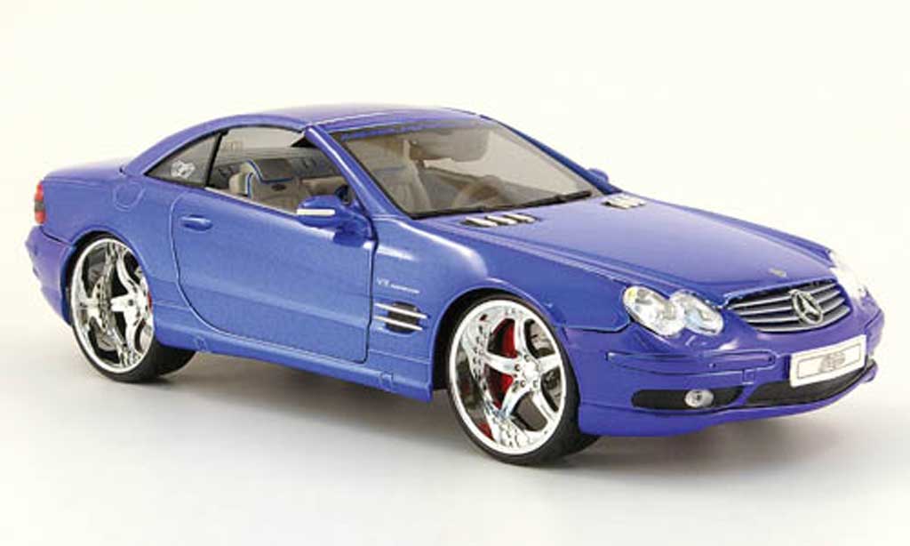 Mercedes Classe SL 1/18 Maisto 55 amg playerz tuningcar blue diecast model cars