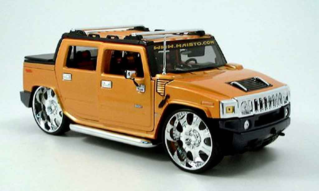 Hummer H2 1/18 Maisto sut concept orange tuningcar playerz diecast model cars