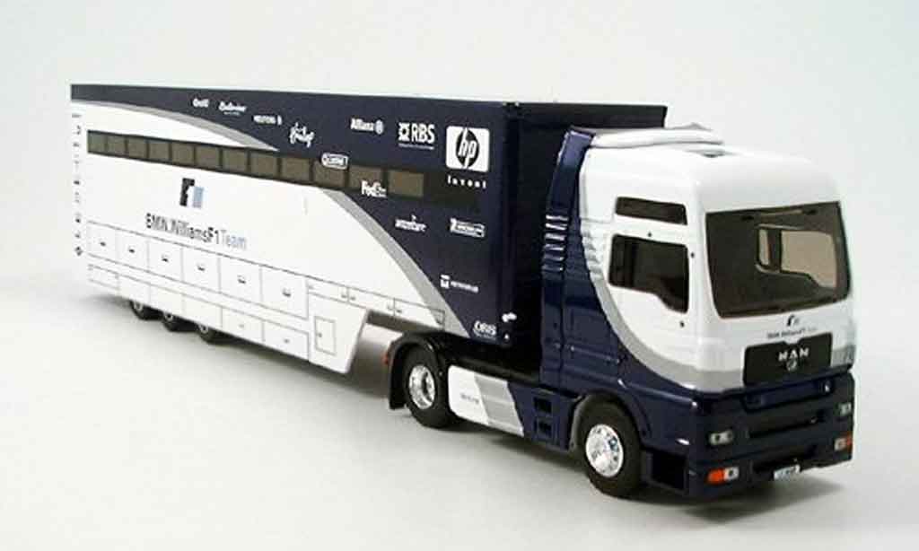 Bmw F1 2005 1/43 Eligor 2005 MAN TG XXL Williams Truck diecast model cars