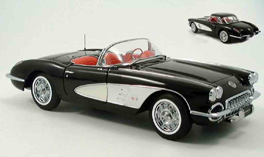 Chevrolet Corvette C1 1/18 Autoart C1 black 1959 diecast model cars