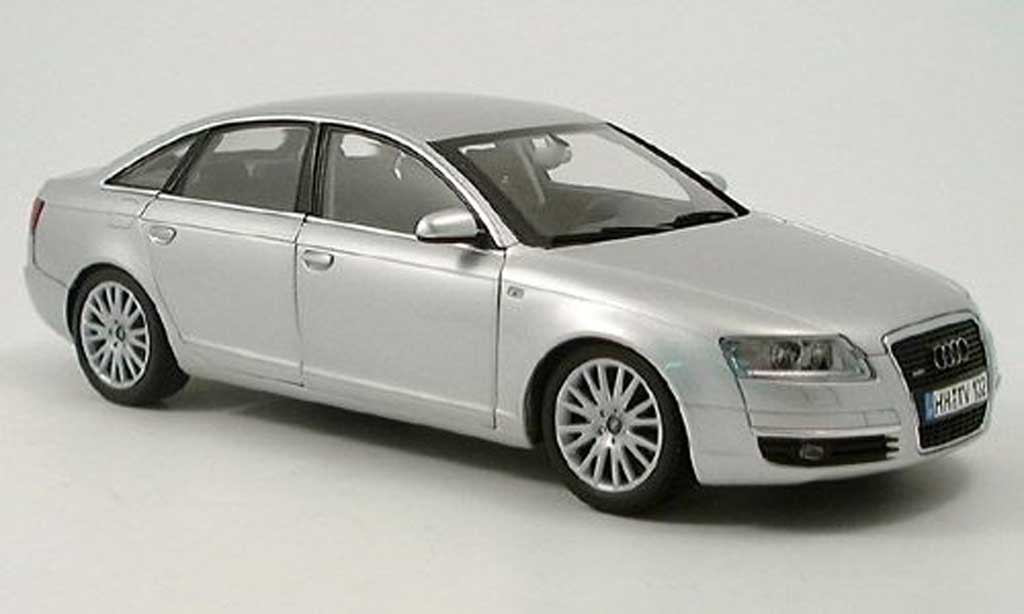 Audi A6 1/18 Norev grey metallized 2005 diecast model cars