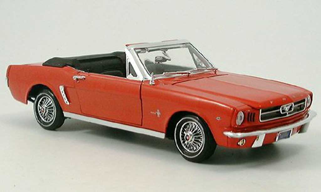 Ford Mustang 1964 1/18 Motormax 1964 Convertible red diecast model cars