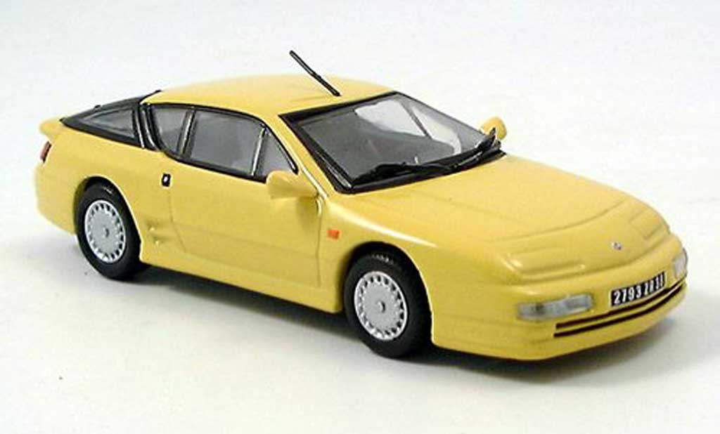 Alpine A610 1/43 Norev A 610 yellow diecast model cars