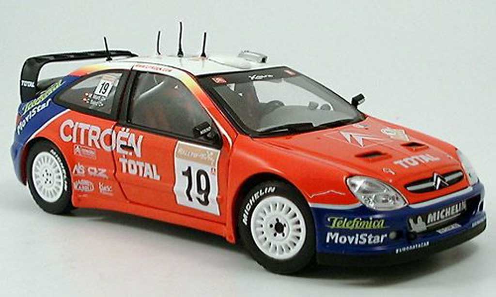 Citroen Xsara WRC 2003 1/18 Sun Star WRC 2003 No.19 Total Rally Turkei C.Sainz/M.Marti diecast model cars