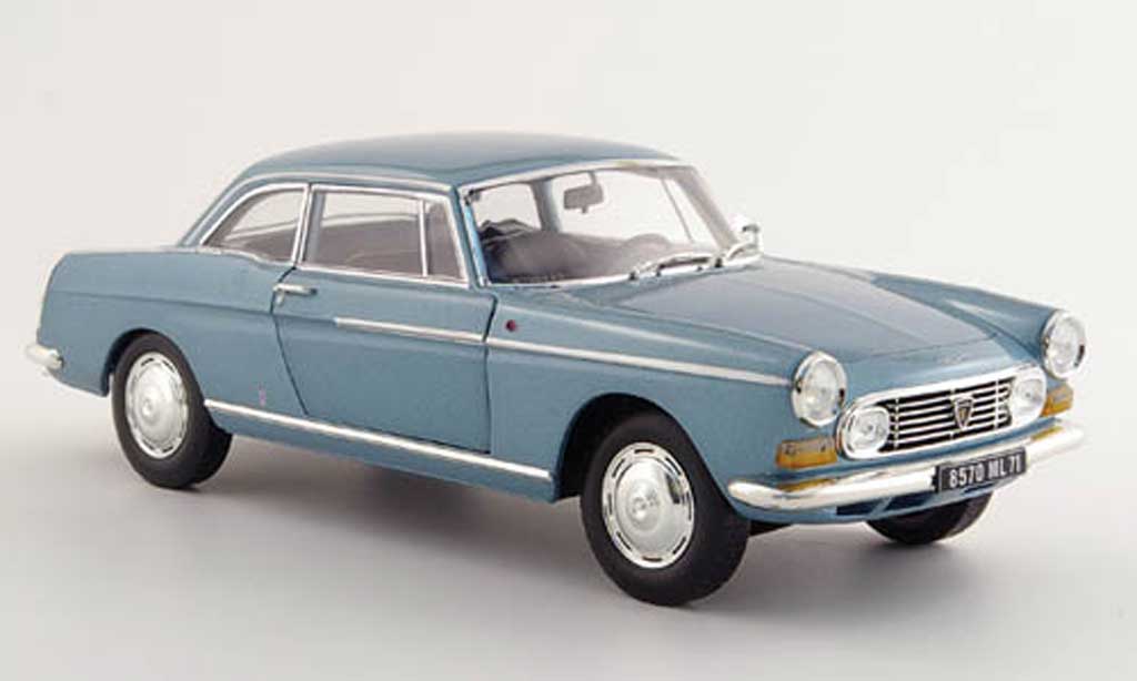 Peugeot 404 coupe 1/18 Norev coupe grey blue diecast model cars