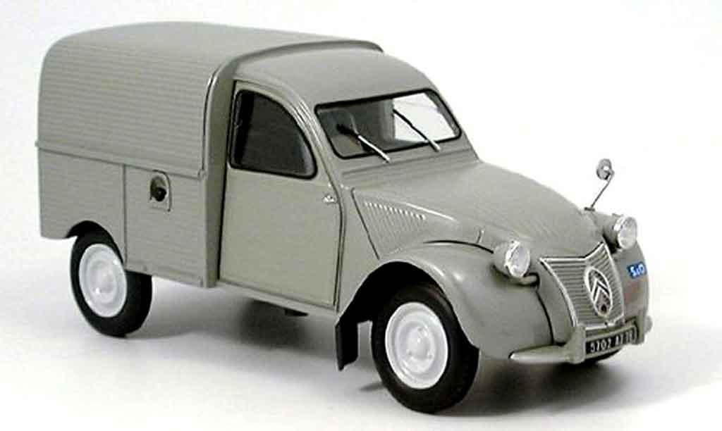 Citroen 2CV 1/18 Norev ente kastenwagen grey diecast model cars