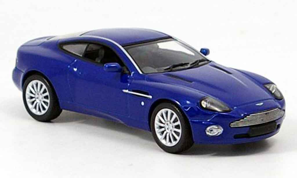 Aston Martin Vanquish 1/43 Minichamps v12 blue diecast model cars