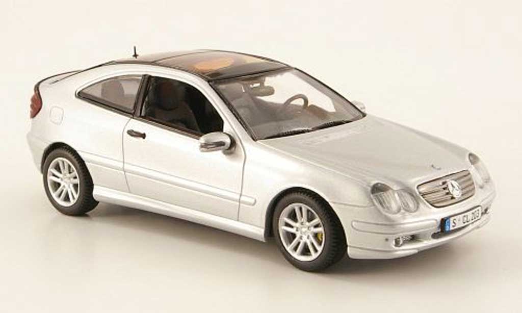 Mercedes Classe C 1/43 Minichamps Sport Coupe (CL203) grey 2000 diecast model cars