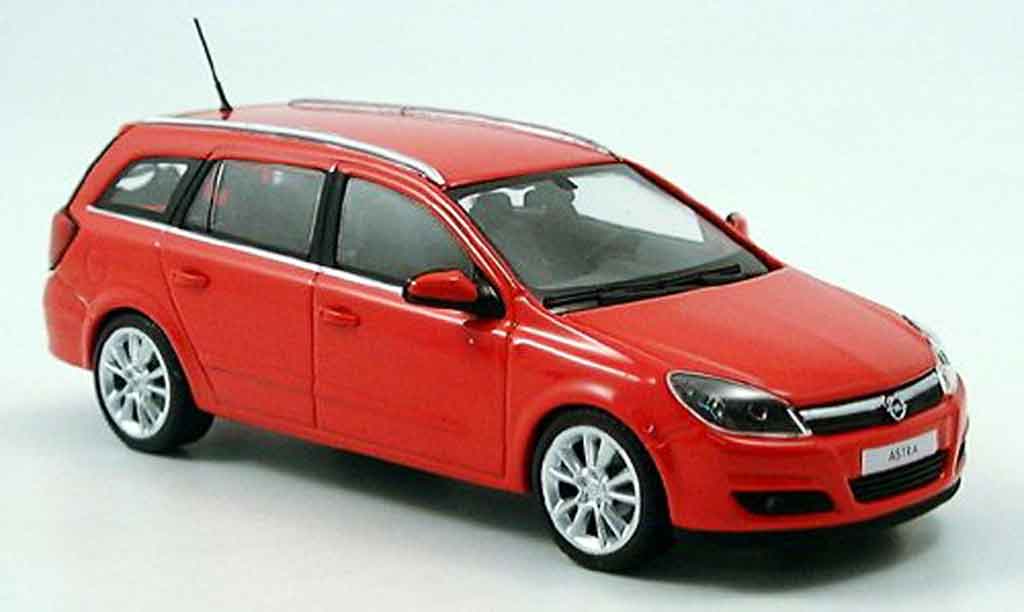 Opel Astra 1/43 Minichamps caravan red 2004 diecast model cars