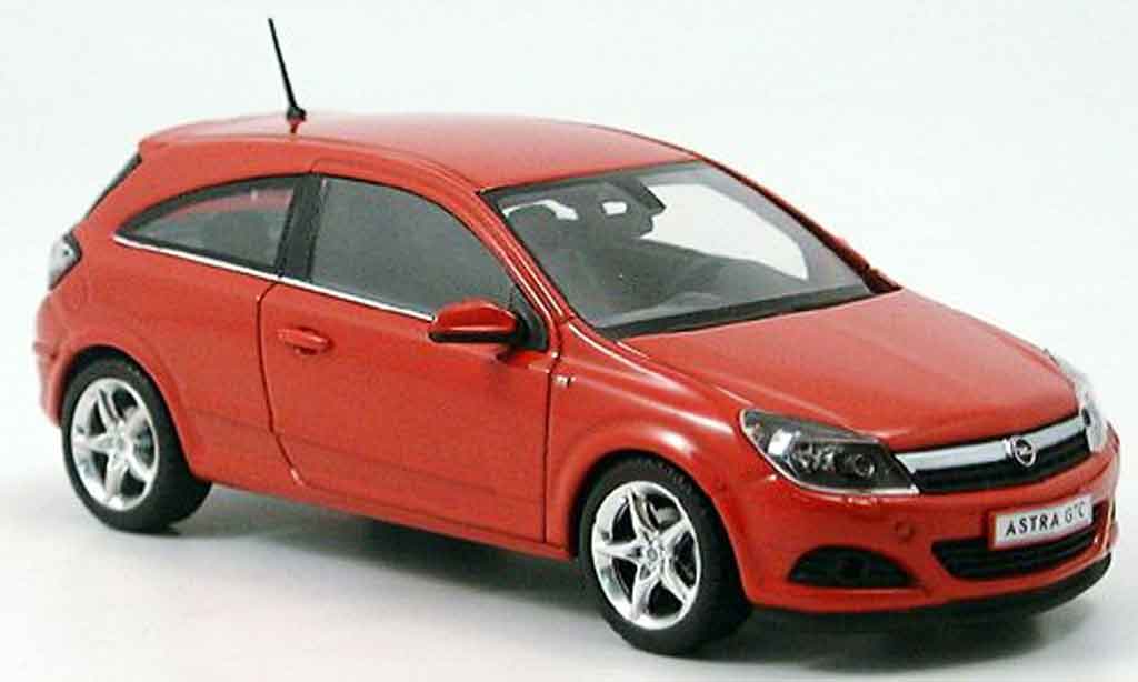 Opel Astra 1/43 Minichamps gtc red 2005 diecast model cars