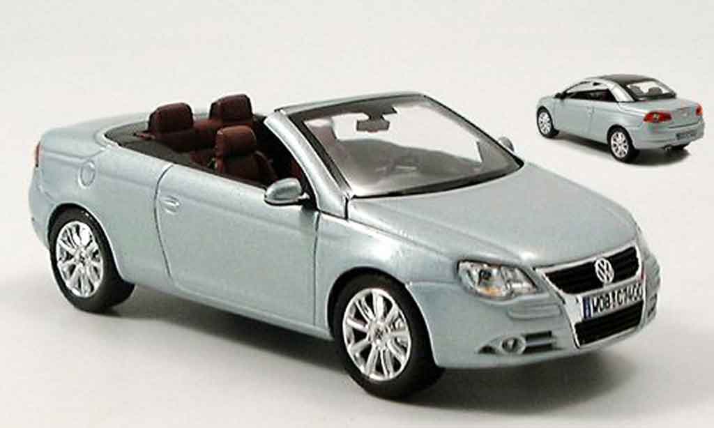 Volkswagen Eos 1/43 Norev cabrio grey metallisee avec hardtop diecast model cars