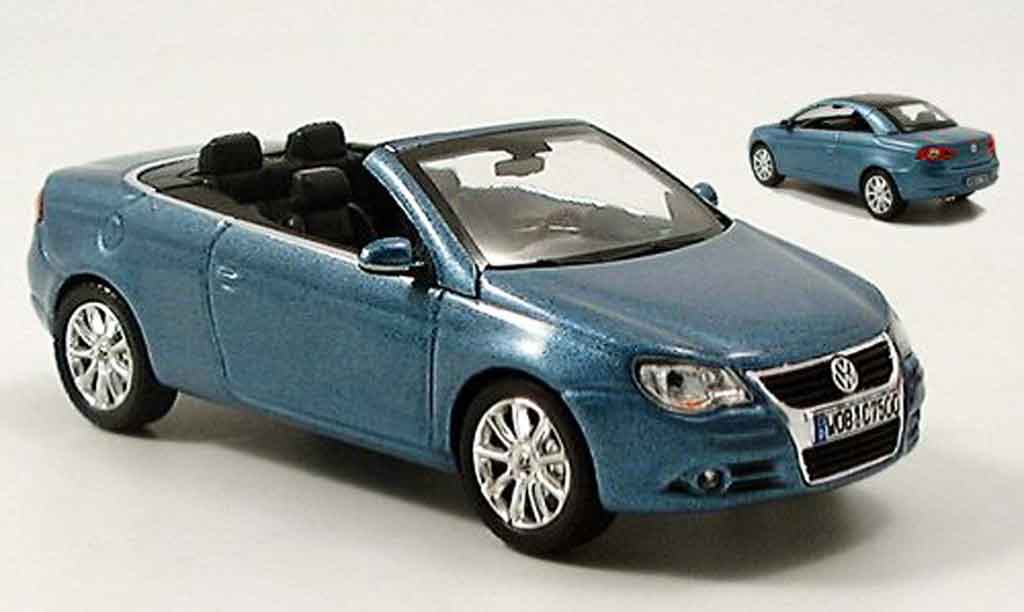 Volkswagen Eos 1/43 Norev cabrio blue avec hardtop diecast model cars