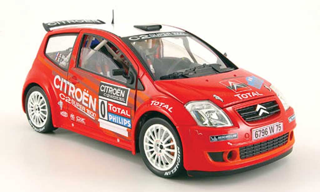 Citroen C2 S1600 1/18 Solido S1600 no.0 loeb/meny rallye du var 2003 diecast model cars