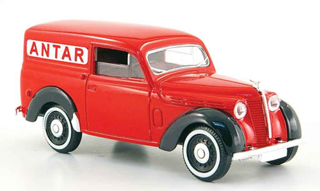 Renault Juvaquatre 1/43 Solido lieferwagen antar red 1952 diecast model cars