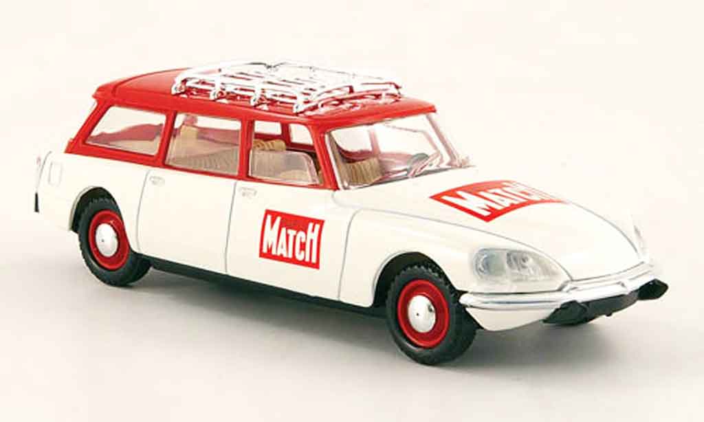 Citroen DS 1/43 Solido break paris match red white diecast model cars