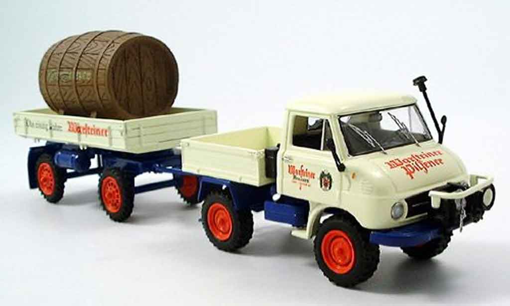 Mercedes Unimog 1/43 Schuco 411 Hangerzug Warsteiner diecast model cars