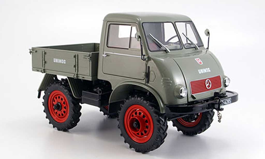 Mercedes Unimog 1/18 Schuco 401 avec westfalia kabine grey diecast model cars