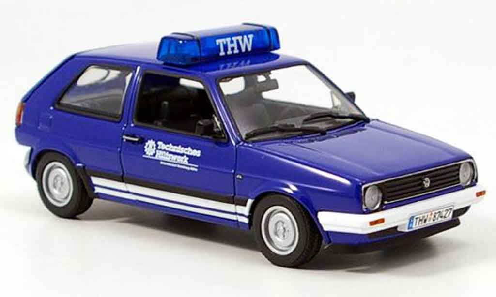 Volkswagen Golf 2 1/43 Minichamps 2 thw blue diecast model cars