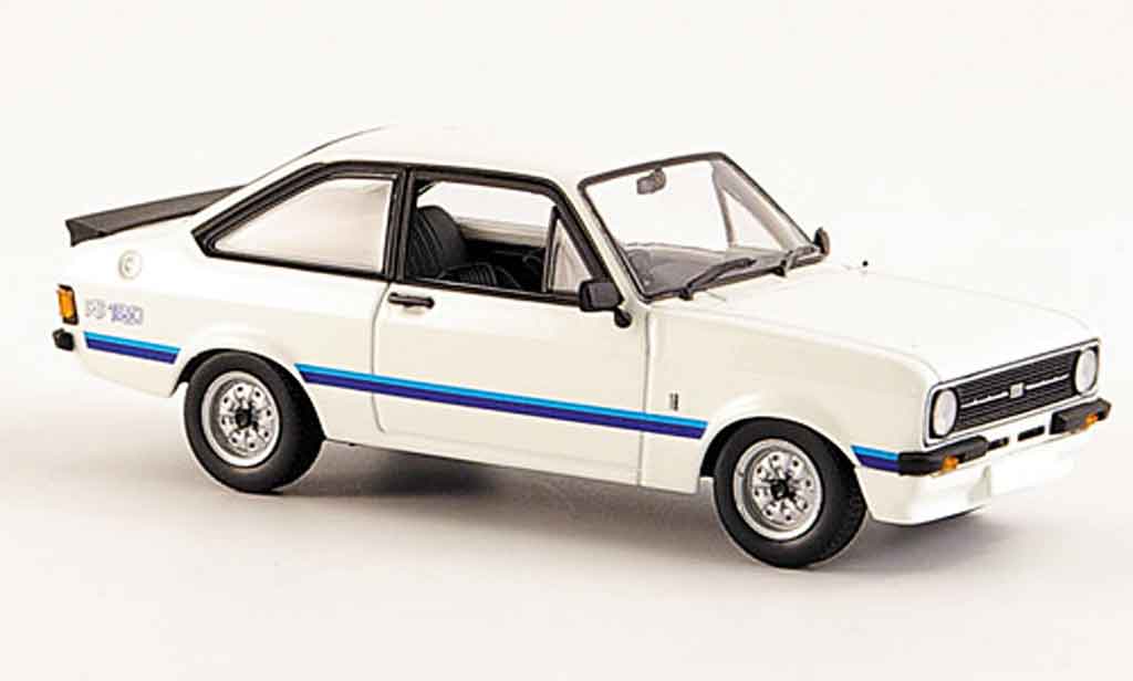 Ford Escort RS 1800 1/43 Minichamps RS 1800 white 1975 MK2 diecast model cars