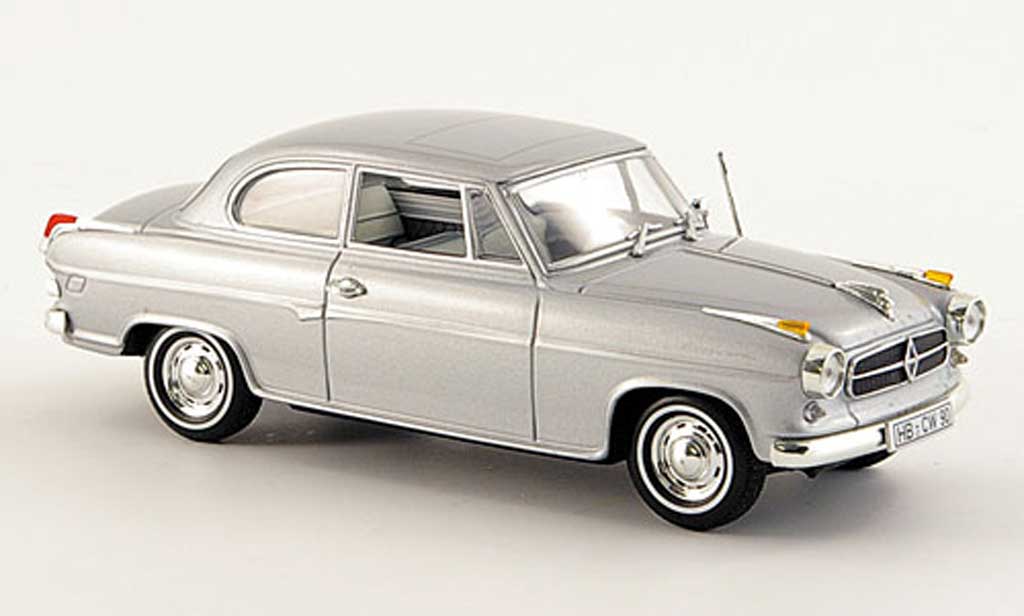 Borgward Isabella 1/43 Minichamps grey 1958 diecast model cars