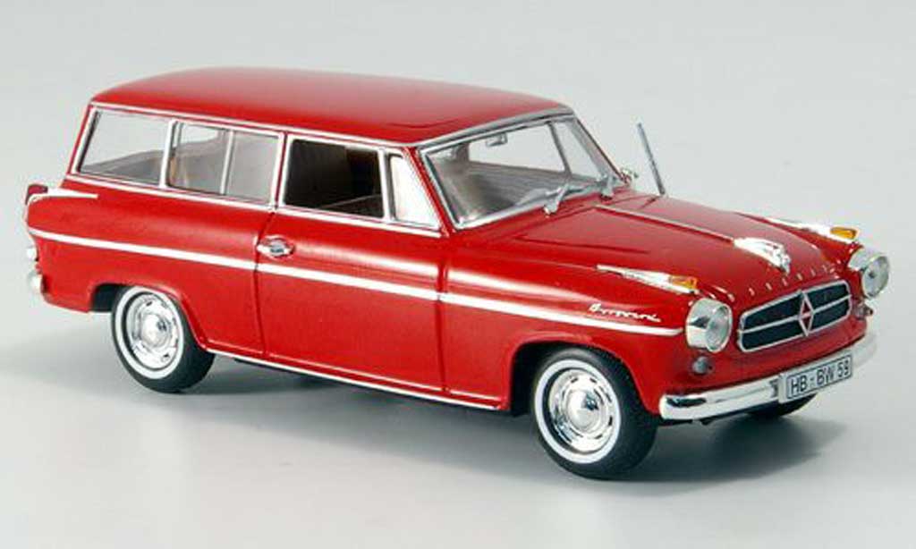 Borgward Isabella 1/43 Minichamps Estate red 1958 diecast model cars