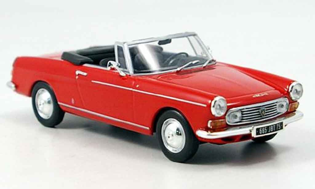 Peugeot 404 Cabriolet 1/43 Minichamps Convertible red 1962 diecast model cars