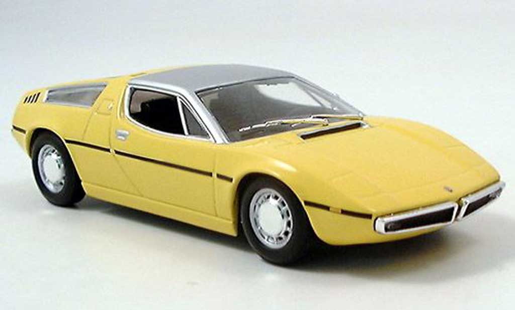 Maserati Bora 1/43 Minichamps yellow 1972 diecast model cars