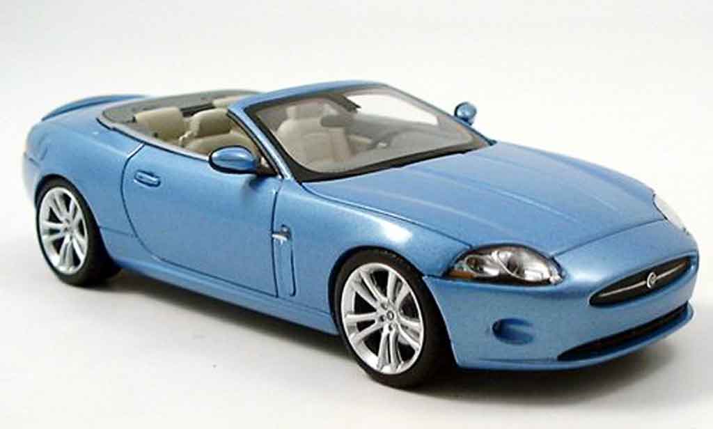 Jaguar XK Cabriolet 1/43 Minichamps Convertible blue 2005 diecast model cars