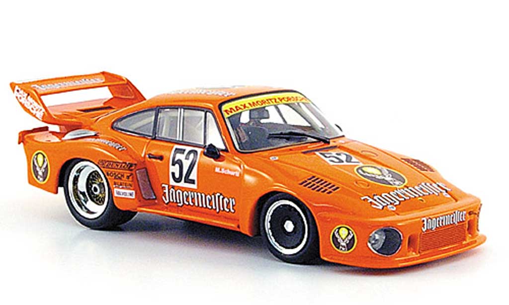 Porsche 935 1977 1/43 Minichamps 1977 No.52 Max Moritz Jagermeister M.Schurti DRM Zolder diecast model cars