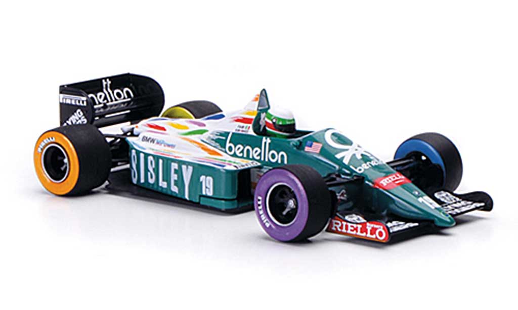 Benetton Bmw 1986 1/43 Minichamps 1986 B 186 No.19 Sisley T.Fabi GP USA Detroit 1986 diecast model cars