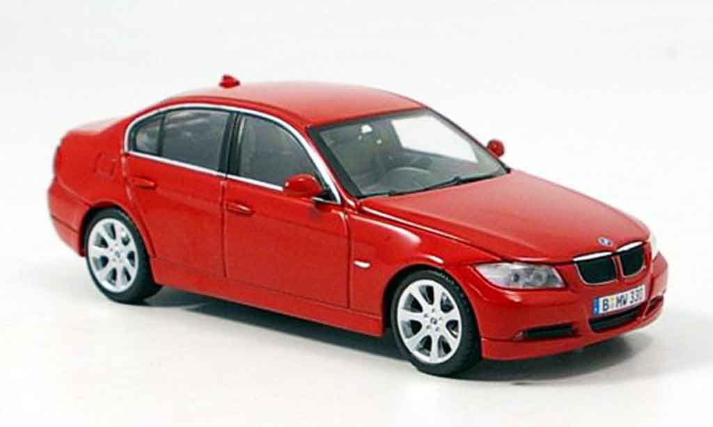 Bmw 335 E90 1/43 Minichamps E90 Serie red 2005 diecast model cars