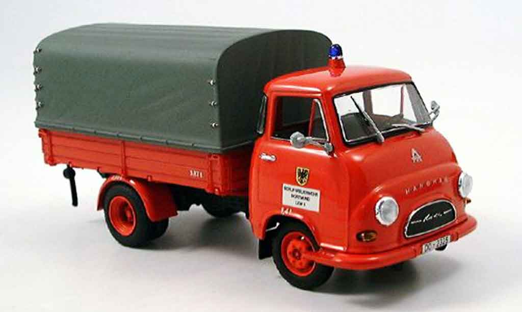 Hanomag Kurier 1/43 Minichamps Pritsche pompier Dortmund diecast model cars