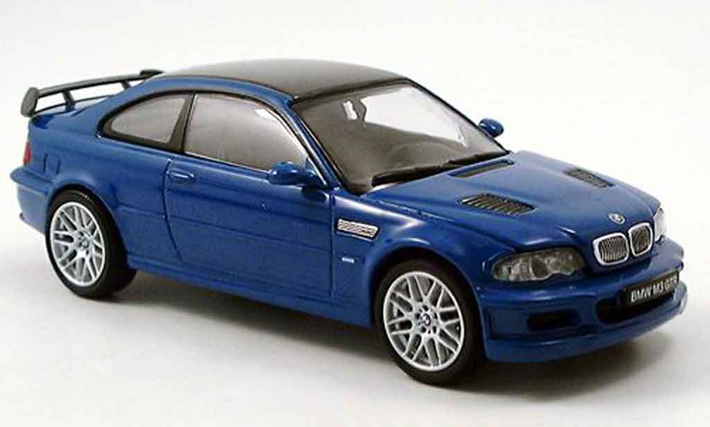 Bmw M3 E46 1/43 Kyosho GTR E46 street blue diecast model cars