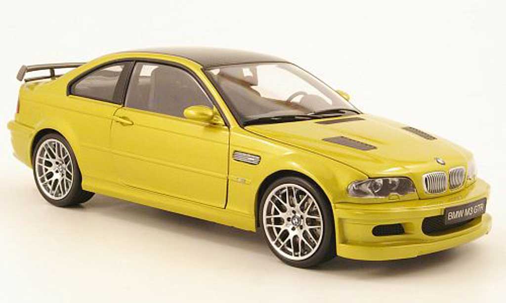 Bmw M3 E46 1/18 Kyosho E46 gtr grun yellow diecast model cars
