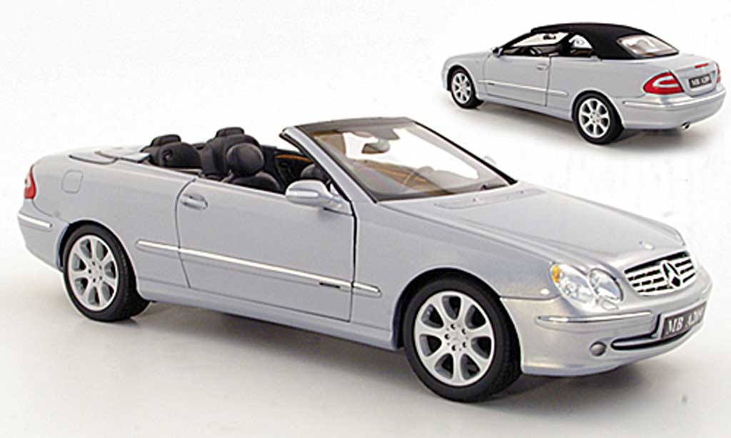 Mercedes Classe CL 1/18 Kyosho K Convertible grey metallisee 2003 diecast model cars
