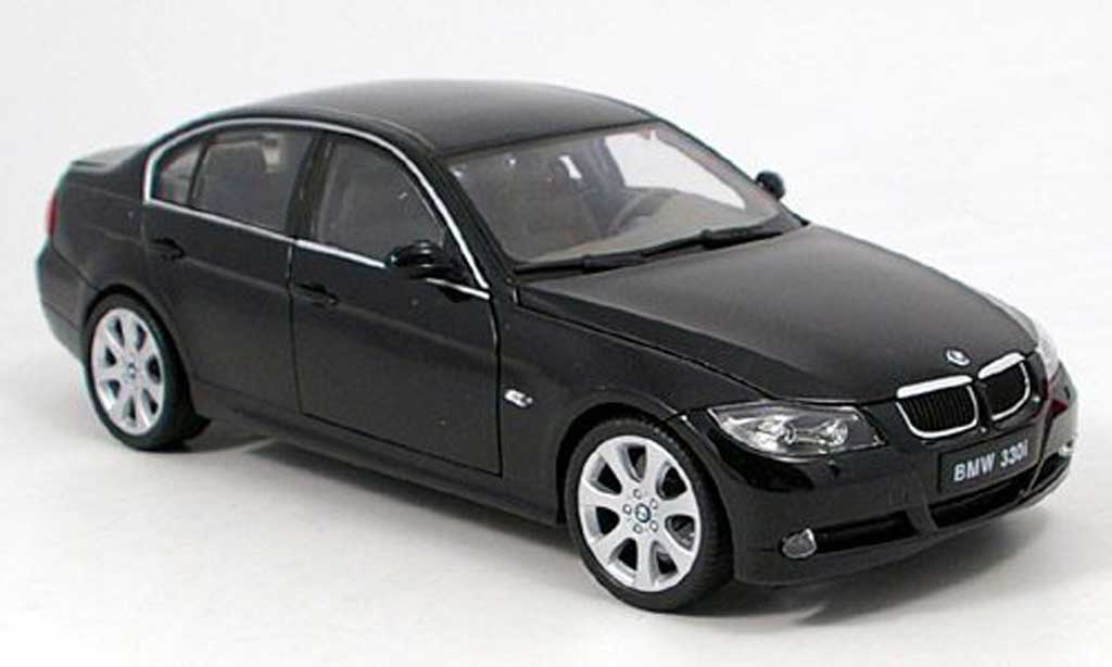 Bmw 330 E90 1/18 Welly E90 i black diecast model cars