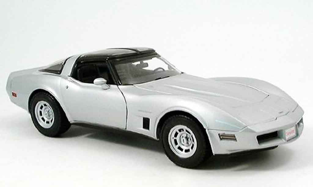 Chevrolet Corvette C3 1/18 Welly C3 grey 1982 diecast model cars