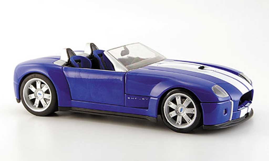 Shelby Cobra Concept 1/18 Hot Wheels Concept blue avec bandes whites diecast model cars