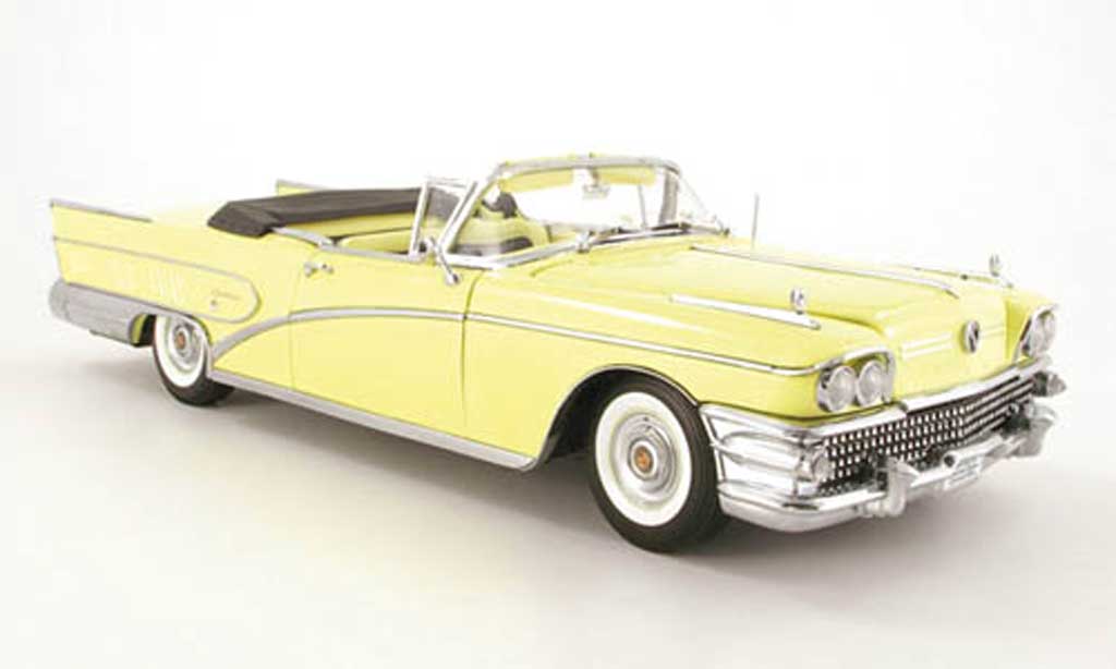 Buick Limited 1/18 Sun Star convertible yellow 1958 diecast model cars