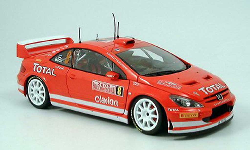 Peugeot 307 WRC 1/18 Sun Star WRC no.8 toatl martin rallye monte carlo 2005 diecast model cars