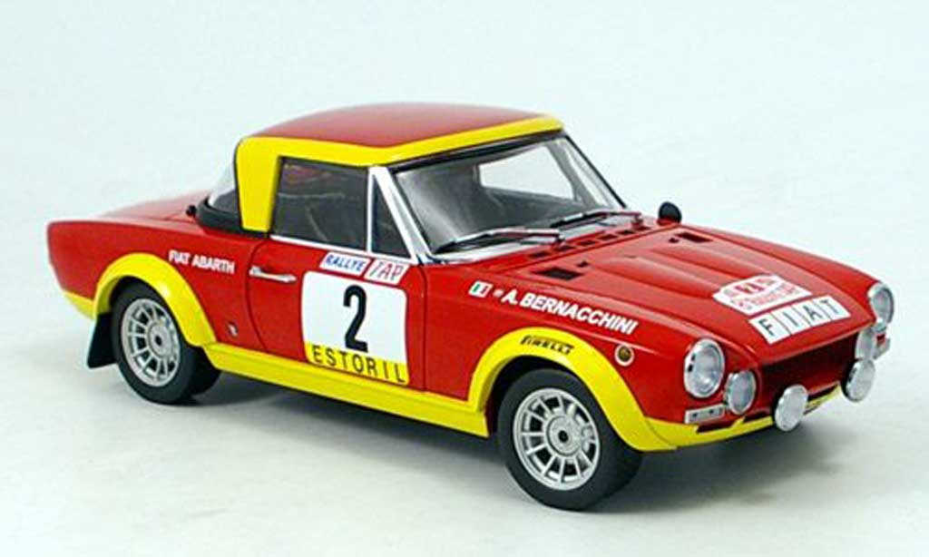 Fiat 124 Abarth 1/18 Sun Star Abarth pinto sieger rallye portugal 1974 diecast model cars