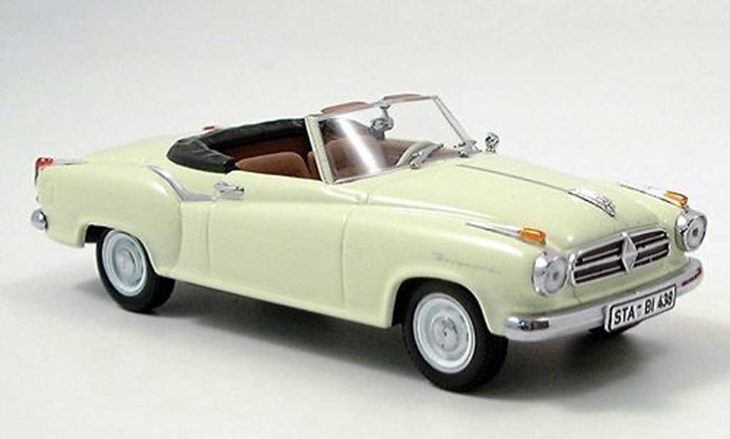 Borgward Isabella 1/43 Norev Convertible beige diecast model cars