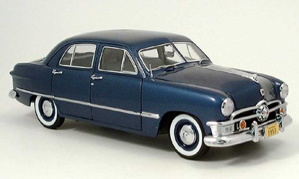 Ford Custom 1950 1/18 Precision 1950 4-portes blue diecast model cars