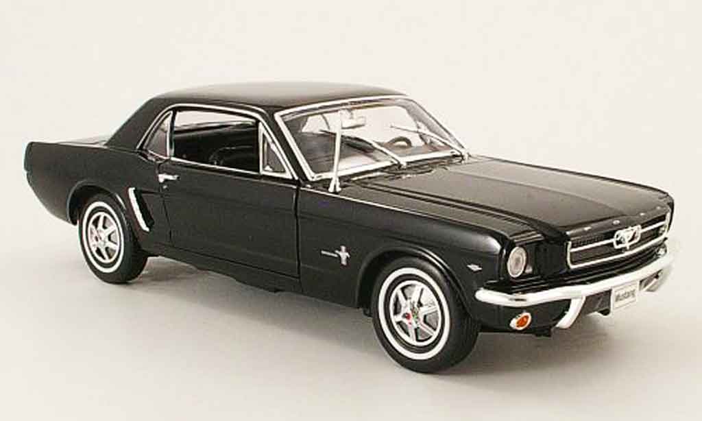 Ford Mustang 1964 1/18 Welly 1964 coupe black diecast model cars