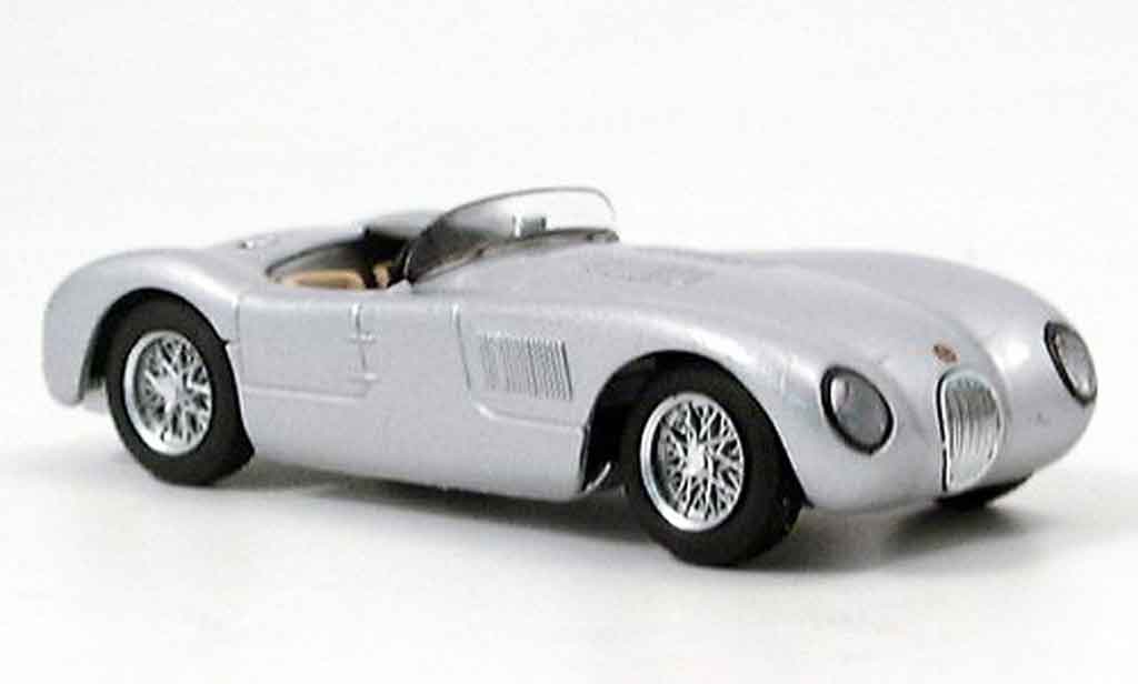 Jaguar C-Type 1/43 Brumm stradale grey metallisee diecast model cars